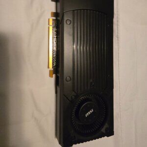 MSI NVIDIA GeForce GTX 760 GDDR5 2GB Graphics Card - Used for parts non working
